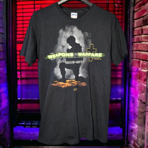 Called To Duty The Weapons Of Our Warfare Vintage 2010 Religious T-Shirt - Picture 1 of 5